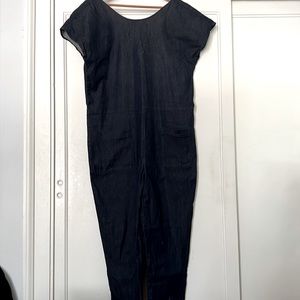 Erica Tanov Denim Jumpsuit L